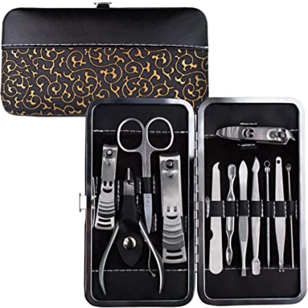 12 pcs stainless steel manicure & pedicure sets