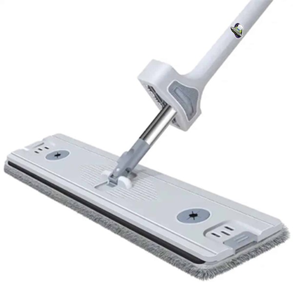 M6 Flat Mop – 360° Rotating Microfiber Floor Cleaning Mop for Home and Office