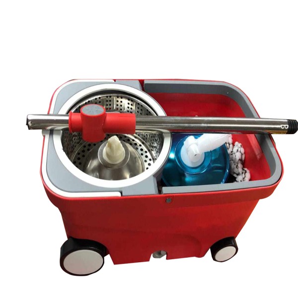 Swiss Clean Super Mop – Modern Technology 360° Spin Mop with Bucket, Extra Brush Head, Easy Floor Cleaning System