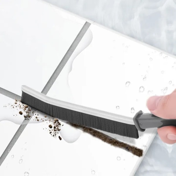 Gap Cleaning Brush – Long Handle Crevice Brush for Tile Lines, Window Tracks & Corner Deep Cleaning