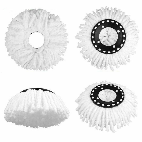 8 Chaka Spin Mop Pad – Microfiber Refill Replacement Head for 360° Rotating Floor Cleaning Mop