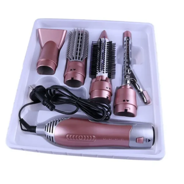 4 in 1 Hair Dryer – Multifunctional Hot Air Brush, Hair Curler, Straightener & Volumizer Styling Set