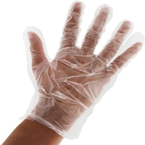 China Disposable Hand Gloves – 100 Pcs Pack, Thick Plastic Gloves for Kitchen, Cleaning & Daily Use