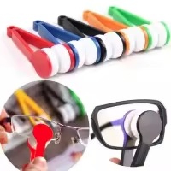 Portable Mini Microfiber Glasses Cleaner Brush