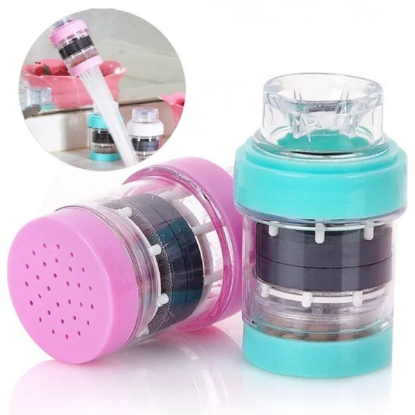 Mini Water Purifier Tap, Faucet Water Purifier Filter, 3-Stage Water Filter Tap Attachment,Remove Chlorine, Rust & Impurities,Kitchen & Bathroom Faucet Filter