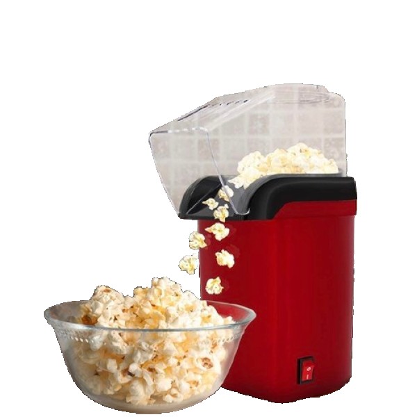 Popcorn Maker,Automatic Hot Air Popcorn Maker,Electric Popcorn Machine for Home & Party,Oil-Free Healthy Popcorn Maker with Transparent Lid