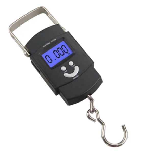 Portable Hanging Scale, LCD Digital Luggage Scale,40kg/50kg Digital Hanging Scale with Hook ,Travel Luggage Weight Scale for Market & Fishing