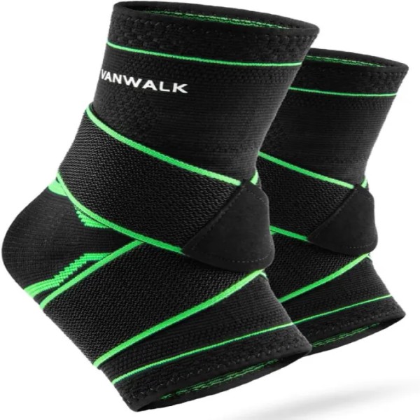 Pressurized Support Ankle,Adjustable Compression Ankle Brace ,Sports Ankle Support for Sprain, Arthritis & Injury Recovery ,Breathable Mesh Ankle Guar