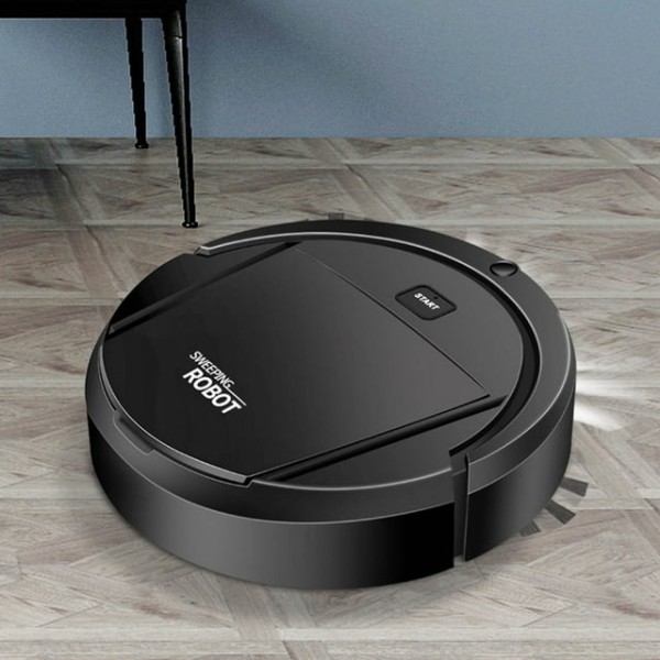 Robot Vacuum Cleaner,Smart Rechargeable Floor Cleaning Robot, Automatic Robot Vacuum for Home, Office & Pet Hair ,Slim Design with Side Brushes