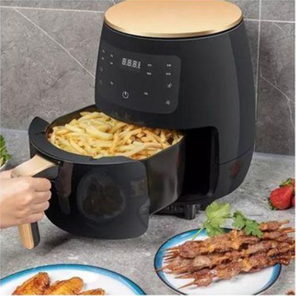 Silver Crest Air Fryer 6L S-18,6 Liter Digital Air Fryer with LED Display,Oil-Free Healthy Air Fryer, Non-Stick Basket with Touch Control for Home & Kitchen