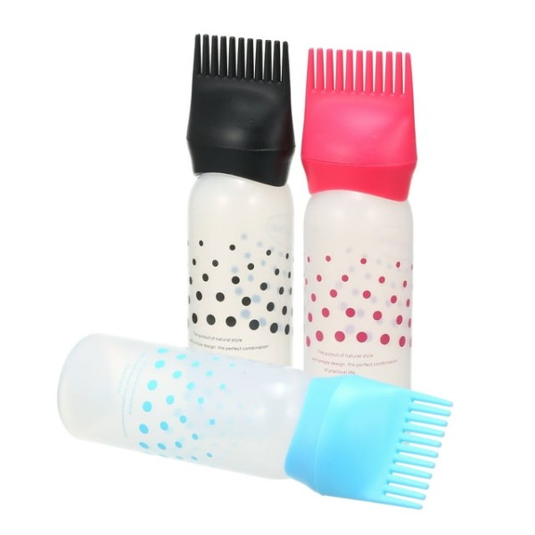 1 Pcs Hair Dyeing Coloring Applicator Bottles  Root Comb Applicator,| Root Touch Up Hair Color Applicator,Reusable Hair Dye Brush Bottle for Home Salon