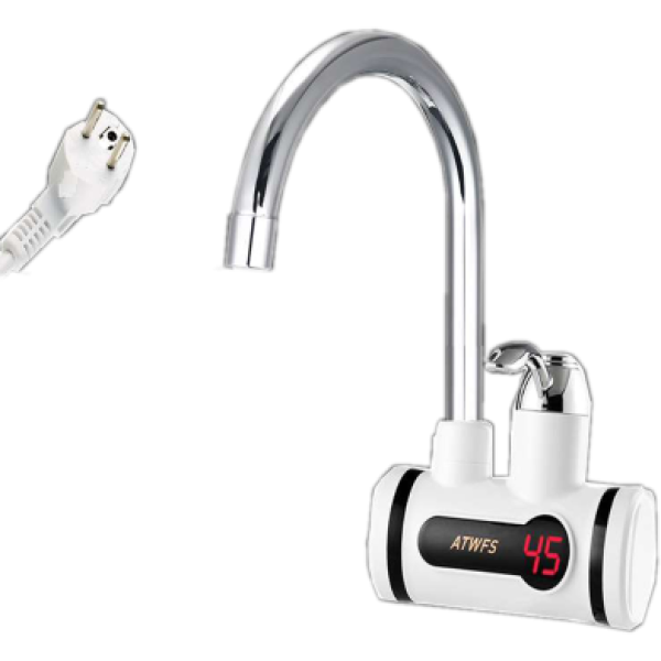 Instant Electric Digital Hot Water Tap, Digital LED Display Electric Faucet,Instant Water Heater Tap for Kitchen & Bathroom | 3 Second Fast Heating Electric Faucet with Temperature Display