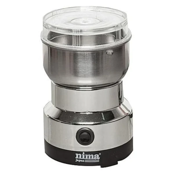 NIMA Electric Multi-Purpose Grinder,Stainless Steel Spice & Coffee Grinder , Electric Multi-Function Grinder for Spices, Herbs, Nuts & Grains ,Compact Kitchen Grinder with Stainless Steel Bowl