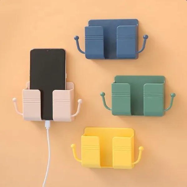 Self-Adhesive Wall-Mounted Phone Holder  The Perfect Charging Bracket, The Perfect Charging Bracket,Wall Mount Phone Holder for Charging , Adhesive Mobile Stand for Kitchen, Bathroom & Bedroom