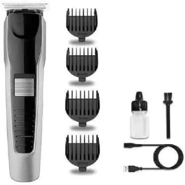 HTC AT 538 Hair&Beard Trimmer,Rechargeable Hair Clipper for Men,Professional Cordless Hair Trimmer with Stainless Steel Blade ,HTC AT-538 Rechargeable Grooming Kit for Men
