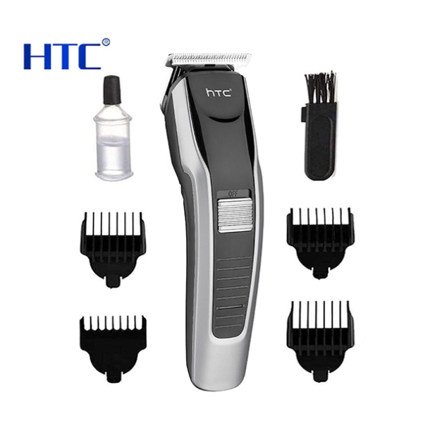 HTC AT 538 Hair&Beard Trimmer,Rechargeable Hair Clipper for Men,Professional Cordless Hair Trimmer with Stainless Steel Blade ,HTC AT-538 Rechargeable Grooming Kit for Men