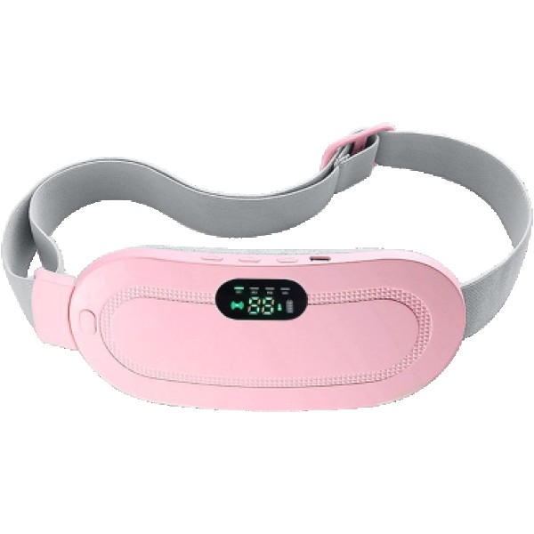 Rechargeable Portable Menstrual Heating Pad, Electric Period Pain Relief Belt with Heat & Vibration,USB Rechargeable Menstrual Cramp Relief Warmer Belt for Women,Digital Display Heating Pad for Period Pain