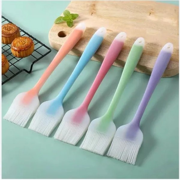 SilBrushes Bread Butter Pastry Brushicone oil Brush kitchen  utensil Baking Cooking Oil , 5 Pcs Basting & Pastry Brush for Baking, Cooking & BBQ,Heat Resistant Silicone Oil Brush for Bread, Butter, Pastry & Grilling,