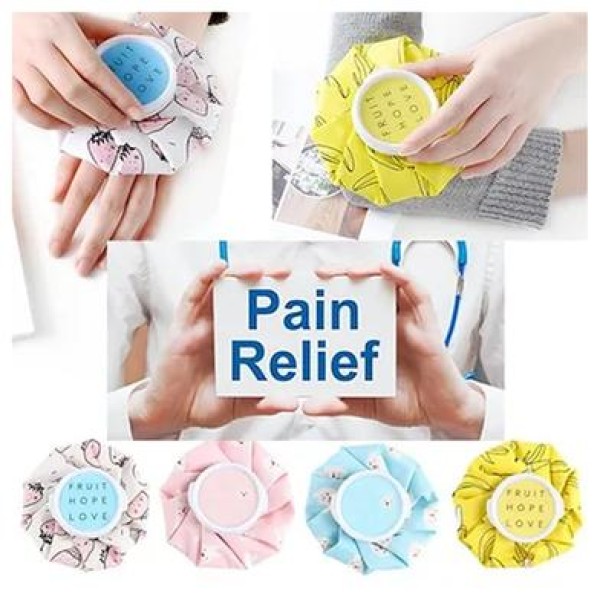 Ultimate Reusable Ice Bag For  Aches Pains Fever And Migraines,Reusable Ice Pack for Pain Relief , Hot & Cold Compress Bag for Headache, Muscle Pain & Fever ,Reusable Ice Bag with Screw Cap