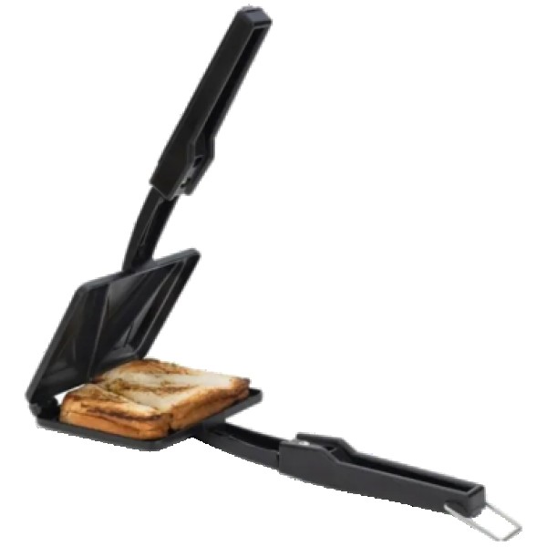 Stovetop Sandwich Maker Non-Stick Gas Griller, Non-Stick Sandwich Toaster for Gas Stove , Double-Sided Non-Stick Sandwich Maker Pan , Stovetop Griller for Toast, Paratha & Sandwich, Gas Stove Sandwich Toaster Maker