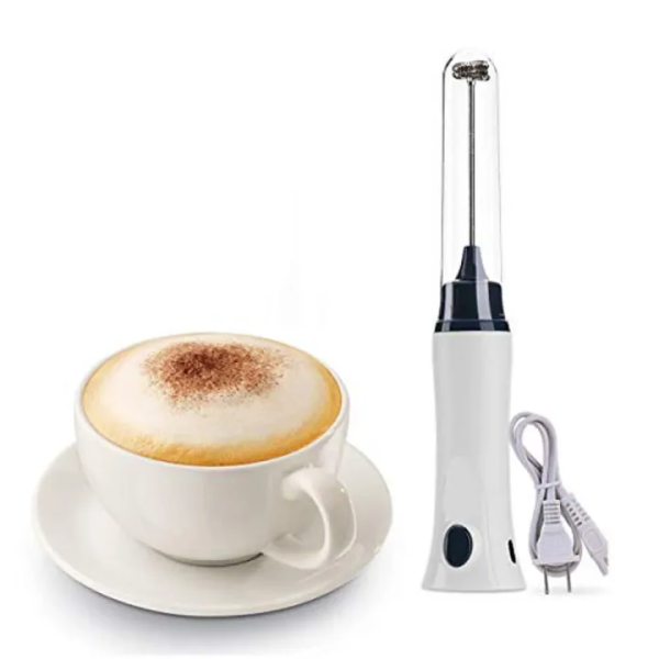 Rechargeable Handheld Milk Frother, Coffee Mixer,  Egg Beater - Foam Maker,USB Rechargeable Coffee Mixer & Egg Beater,Electric Milk Frother for Coffee, Latte, Cappuccino & Hot Chocolate ,Rechargeable Foam Maker with USB Charging